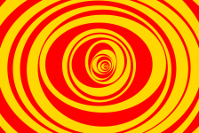 tanz der ovale  rot&gelb